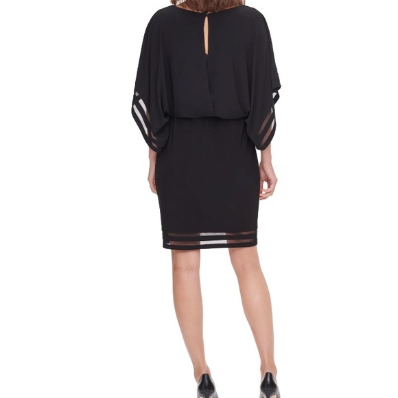 Jessica Howard Black 3/4 Sleeve Sheath Dress Women’s Size 10 - Picture 3 of 13